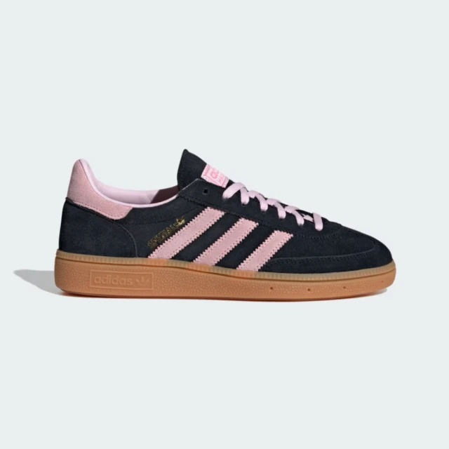 adidas 愛迪達adidas 愛迪達 HANDBALL SPEZIAL 運動休閒鞋(IE5897 女鞋 ORIGINALS運動鞋 復古皮革休閒鞋 黑x粉)