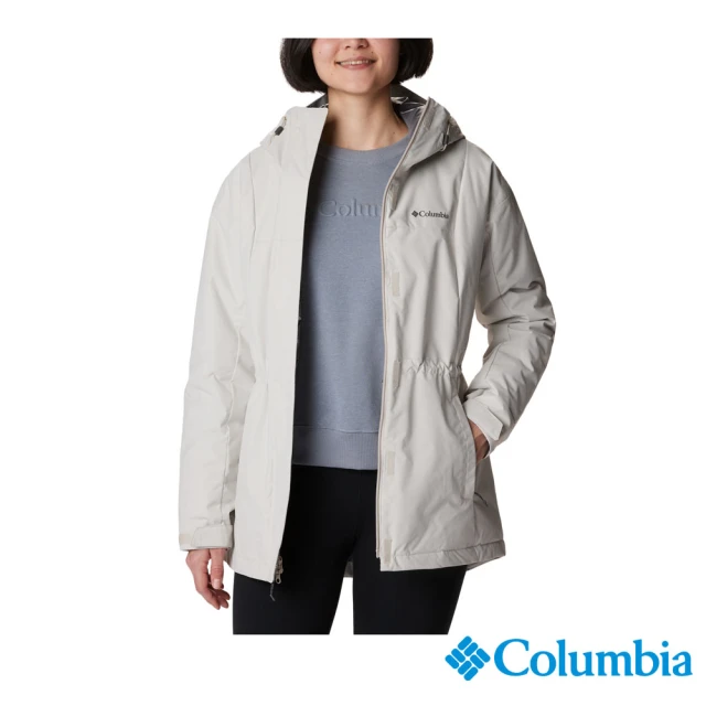 Columbia 哥倫比亞Columbia 哥倫比亞 女款-Hikebound™Omni-Tech防水長版鋁點保暖填充外套-卡其(UWR78700KI/HF)