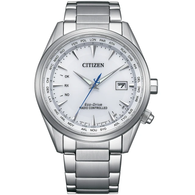 CITIZEN 星辰 GENTS系列 光動能 電波 萬年曆手錶43mm(CB0270-87A)