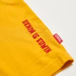 【EDWIN】男裝 美式斑駁文字LOGO印花短袖T恤(桔黃色)