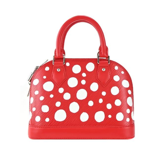 【Louis Vuitton 路易威登】M21698 LV x YK  Alma Infinity Dots 圓點印花牛皮手提/肩背包(紅色)
