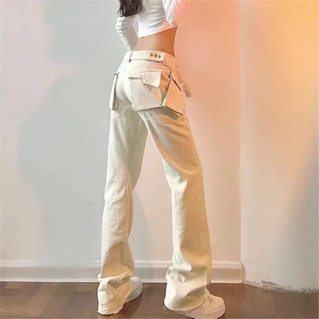 女牛仔褲小直筒