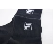 【FILA官方直營】基本款半毛巾短襪-黑色(SCY-1004-BK)