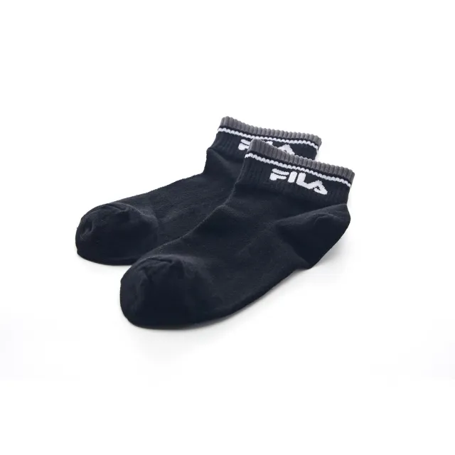【FILA官方直營】基本款薄底短襪-黑色(SCY-1003-BK)