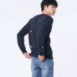 【5th STREET】男裝LOGO迷彩圖案長袖T恤-深藍色