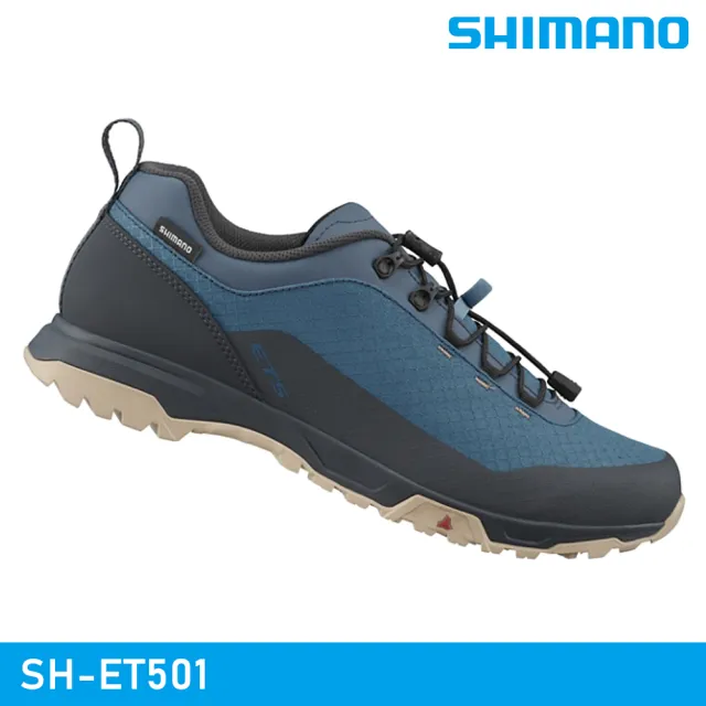 【SHIMANO】SHIMANO SH-ET501 自行車硬底鞋 / 藍色(車鞋 自行車鞋 非卡式自行車鞋 城市綠洲)