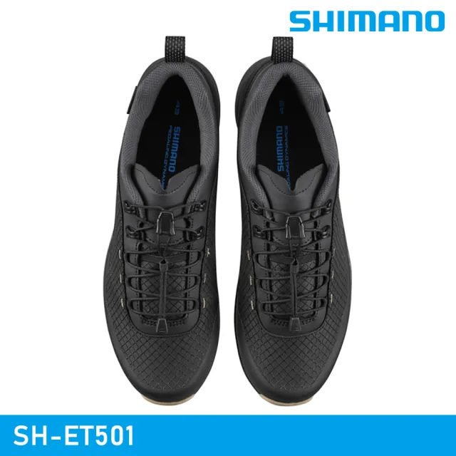 【SHIMANO】SHIMANO SH-ET501 自行車硬底鞋 / 黑色(車鞋 自行車鞋 非卡式自行車鞋 城市綠洲)