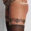 【Aubade】幻想愛刺繡大腿襪 法國進口 性感褲襪 女內衣配件-LD(黑)