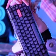 【MelGeek】Mojo68 霓虹透明機械鍵盤(68鍵/Gateron 茶軸/三模/英文)