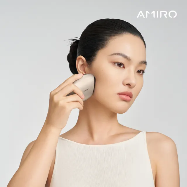 【AMIRO】S2 黃金點陣美容儀(贈 S2 護膚禮盒-內含精華凝露80ml+緊緻抗皺面膜5片 禮物 情人節 抗老)