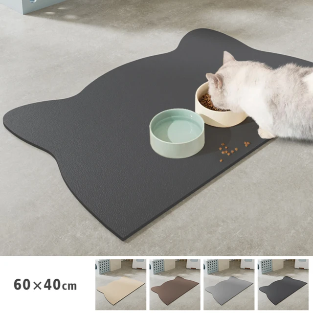 【JOCIYO】吸水落食 寵物餐墊地墊65*40cm(超纖皮革橡膠軟墊)
