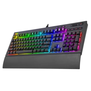 【Thermaltake 曜越】TT Premium X1 RGB Cherry MX 機械式銀軸電競鍵盤(KB-TPX-SSBRTC-01)