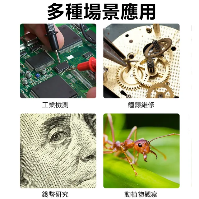 【Nil】USB高清數碼顯微鏡 LED燈便攜式放大鏡 1600倍數位電子顯微鏡 附支架
