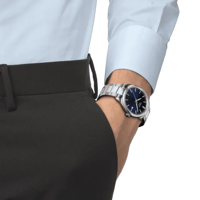 【TISSOT 天梭 官方授權】PR100系列 快拆錶帶 時尚簡約腕錶 / 40mm 母親節 禮物(T1504101104100)