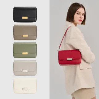 【ROBINMAY】柔霧懸月斜背包(斜背肩背兩用/小方包/文青/多色任選)