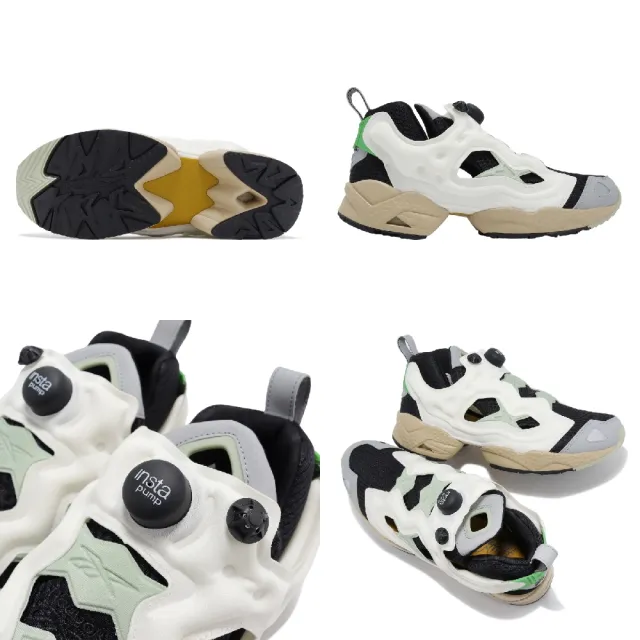 【REEBOK】休閒鞋 Instapump Fury 95 男鞋 灰 白 多色拼接 輕量 無鞋帶 充氣式 運動鞋(100074693)