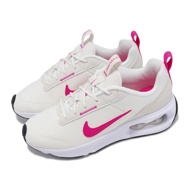 NIKE 耐吉 休閒鞋 Wmns Air Max INTRLK Lite 女鞋 米白 桃紅 氣墊 厚底 運動鞋(DX3705-101)