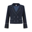 【ILEY 伊蕾】冬日航海車線雙排扣西裝外套(深藍色；M-XL；1233024734)