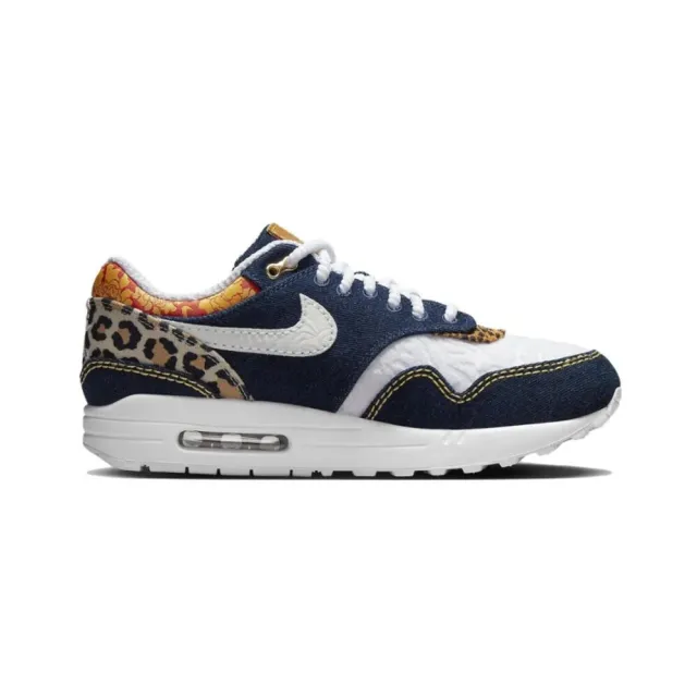 NIKE 耐吉】Nike Air Max 1 PRM Denim Leopard 丹寧藍豹紋男鞋運動鞋