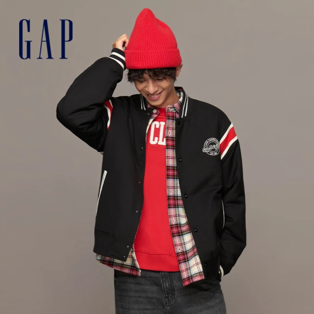 GAP 男裝 Logo鬆緊褲-灰褐色(837444)評價推薦