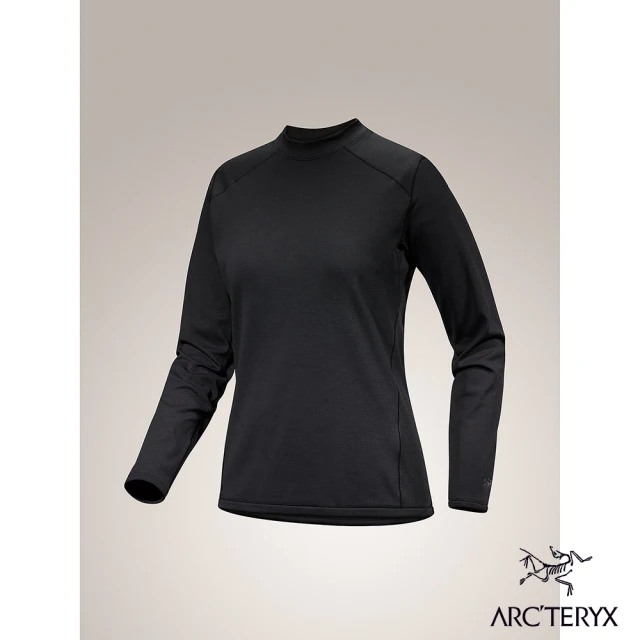 Arcteryx 始祖鳥 女 Motus 長袖圓領衫(黑)
