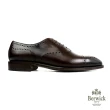 【Berwick】西班牙手工經典橫式雕孔牛津鞋 黑棕色(B5557-TESTA)