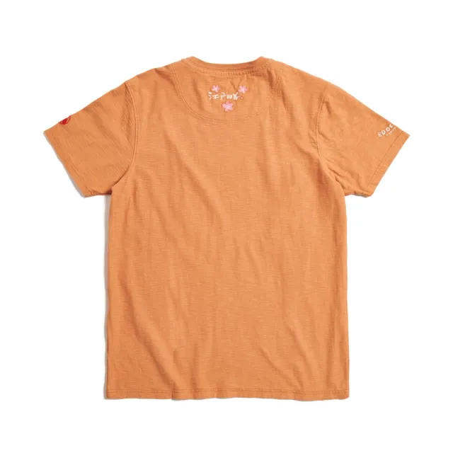 【EDWIN】江戶勝 男裝 勝太郎系列 勝太郎三味線短袖T恤(黃褐色)