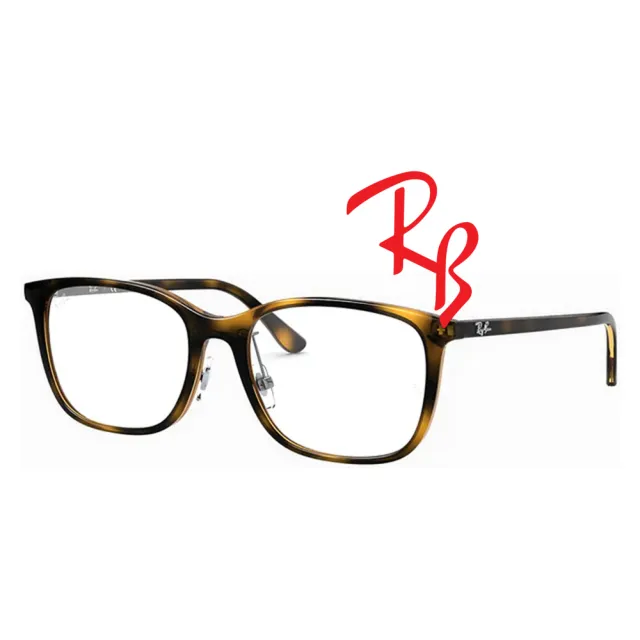 【RayBan 雷朋】亞洲版 大鏡面細鏡臂 舒適可調鼻墊設計 RB7168D 2012 玳瑁色 公司貨