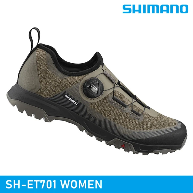 城市綠洲 SHIMANO SH-ET701 WOMEN 自行車硬底鞋 / 杏仁棕(車鞋 自行車鞋 非卡式自行車鞋)
