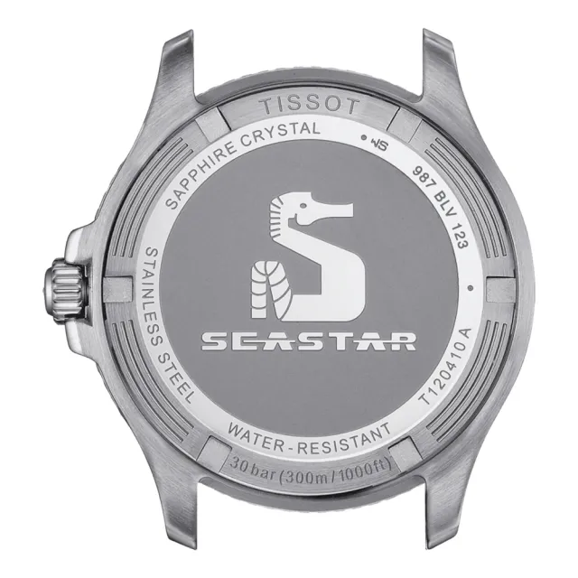 【TISSOT 天梭】官方授權 Seastar 1000 海洋之星300米潛水錶 手錶 送行動電源 畢業禮物(T1204102205100)