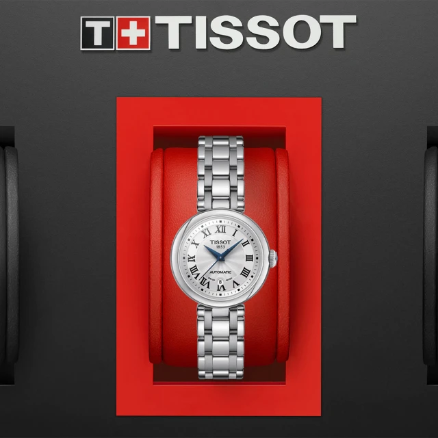 TISSOT 天梭 官方授權 Bellissima 羅馬機械女錶-29mm(T1262071101300)