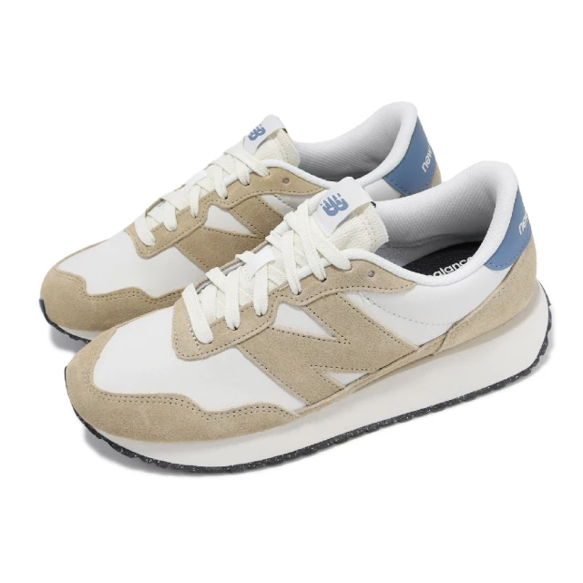 【NEW BALANCE】休閒鞋 237 男鞋 女鞋 米黃 海鹽 麂皮 復古 情侶鞋 NB 運動鞋(MS237SM-D)