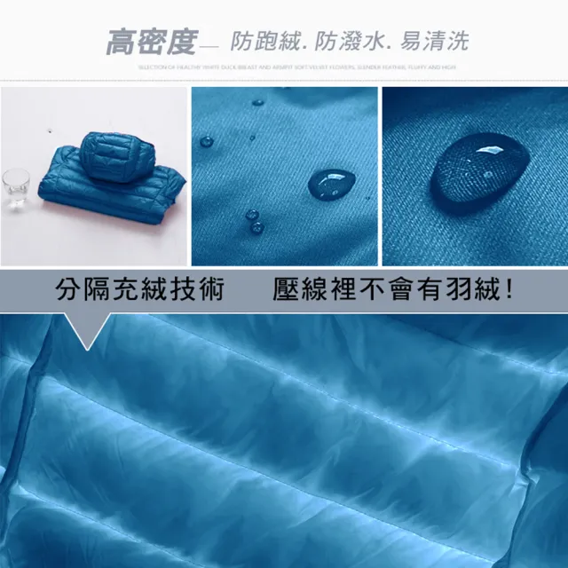 【良池】中大童連帽輕薄羽絨外套(保暖衝峰防潑水內搭上衣)