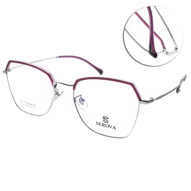 LOEWE 羅威 精緻細眉框優雅 光學眼鏡(深藍/銀 - V