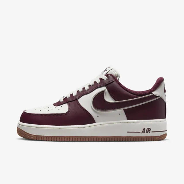 NIKE 耐吉】Air Force 1 07 Lv8 男女休閒鞋經典AF1 焦糖底酒紅(DQ7659