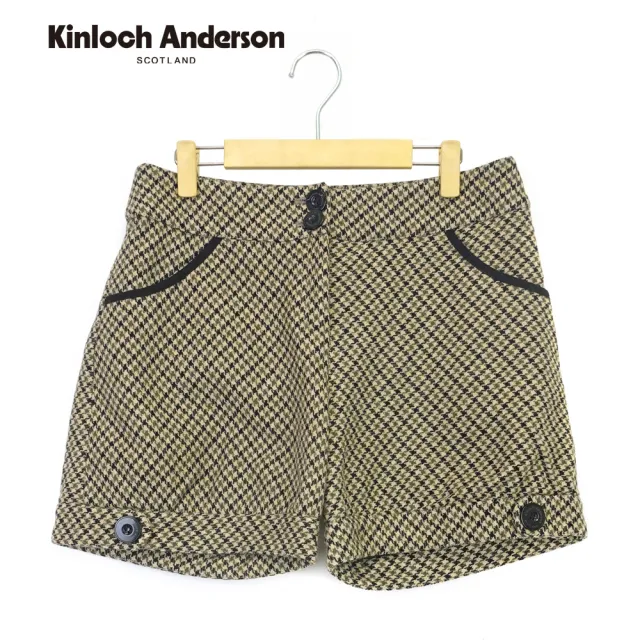 【Kinloch Anderson】甜美千鳥格磨毛短褲  金安德森女裝(KA0372008 綠)