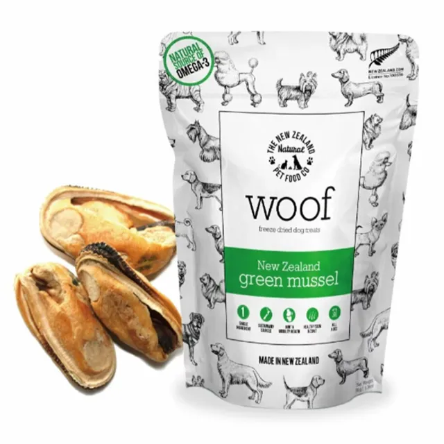 【NZ Natural 鮮開凍】woof狗狗冷凍乾燥零食 40-50g/1.4-1.76oz*3包組(凍乾鮮食)