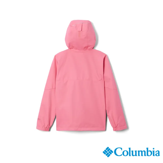 【Columbia 哥倫比亞】女童-Hikebound™防水透氣外套-玫瑰粉(USG00830NP/HF)