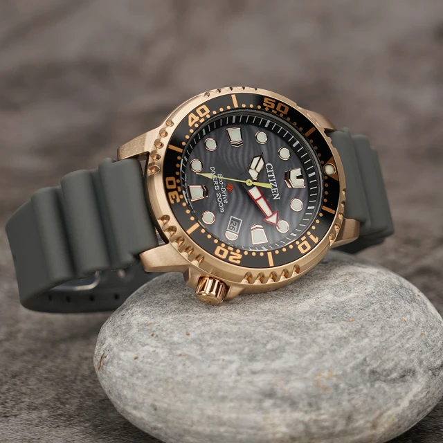 CITIZEN 星辰 PROMASTER MARINE 限量 光動能200米潛水錶 送行動電源 聖誕節 禮物(BN0163-00H)