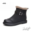 【J&H collection】經典復古加絨保暖平底雪靴(現+預  卡其色 / 咖啡色 / 黑色)