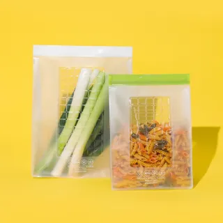 【Prepara】食物保鮮密封夾鏈袋[1號袋 白色夾鏈]-3800ml x2入