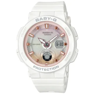 【CASIO 卡西歐】BABY-G 夏日海灘雙顯腕錶 618 年中慶 禮物(BGA-250-7A2)