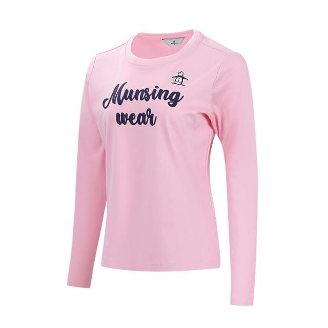 【Munsingwear】企鵝牌 女款LOGO印花長袖T-SHIRT 2色 MLSL2803