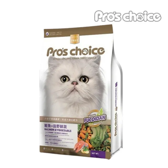 【Pro′s Choice 博士巧思】無榖貓食 8kg（熟齡貓配方/鮪魚+田野鮮蔬/鮭魚+田野鮮蔬）(貓飼料、貓糧)