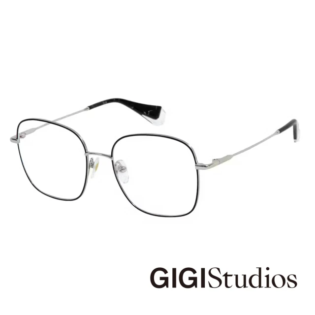 GIGI StudiosGIGI Studios 圓角方框設計光學眼鏡(銀 - BROOKLYN-6800/3)