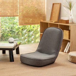 【E-home】Maru小丸日規布面椅背5段KOYO和室椅 2色可選(摺疊椅 懶人椅 躺椅 懶骨頭)