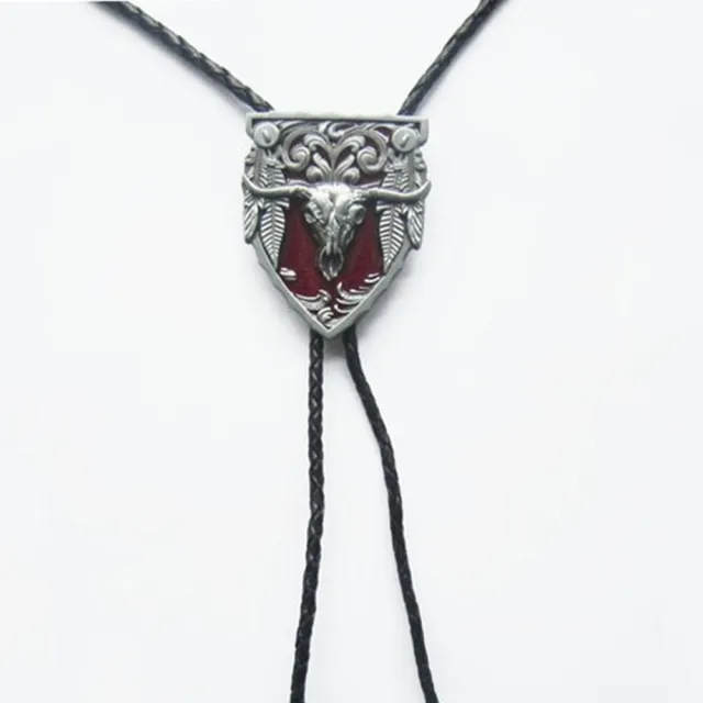 【米蘭精品】現貨+預購 Bolo tie波洛領帶(冷琺琅工藝牛頭造型美式領帶男配件2色74gx13)