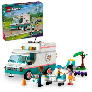【LEGO 樂高】Friends 42613 心湖城醫院救護車(玩具車 兒童玩具 禮物)