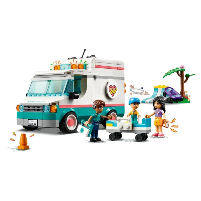 【LEGO 樂高】Friends 42613 心湖城醫院救護車(玩具車 兒童玩具 禮物)