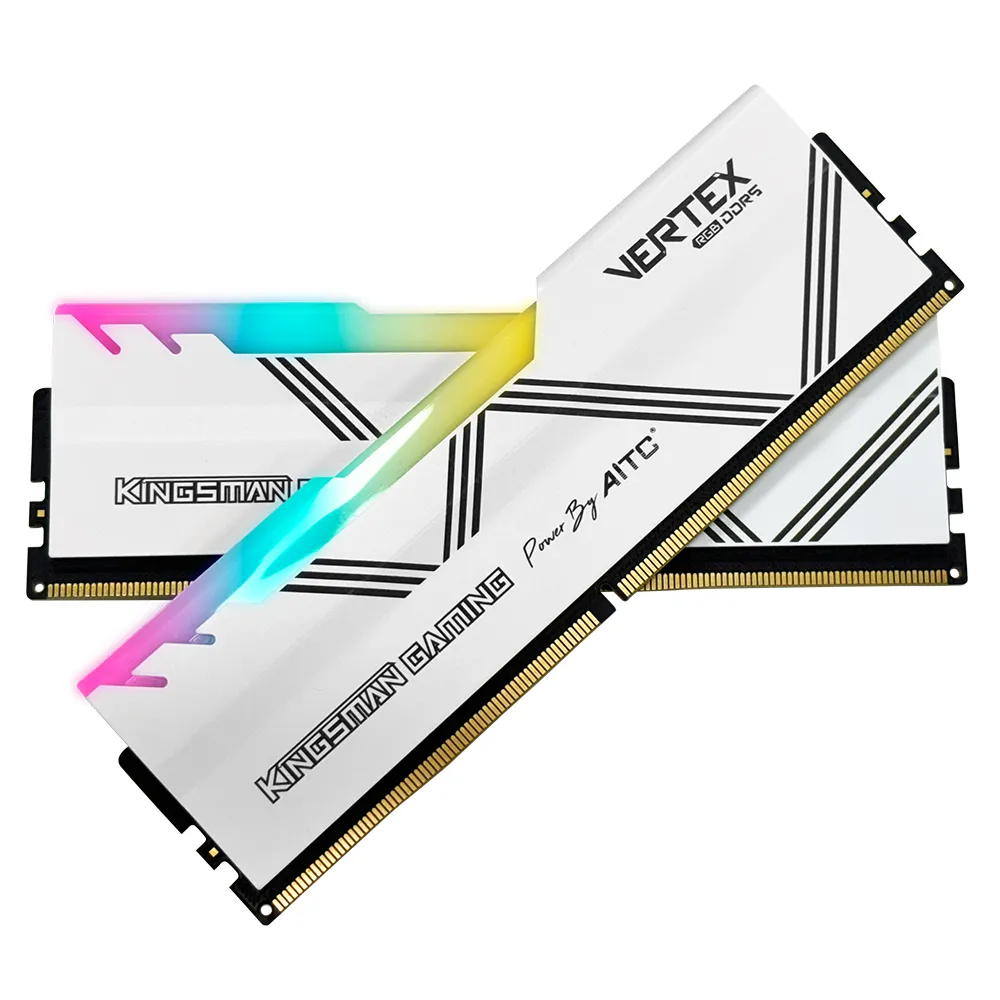 【AITC 艾格】KINGSMAN VERTEX RGB DDR5/6800MHz_32GB_16GX2 雙通道 超頻記憶體 PC用(KSD516G68C34VTR)